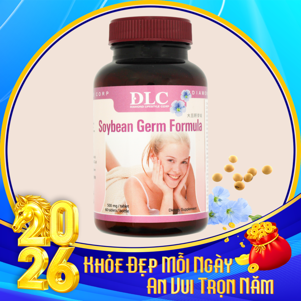 Thực phẩm bảo vệ sức khỏe Soybean Germ Formula (Tablet)