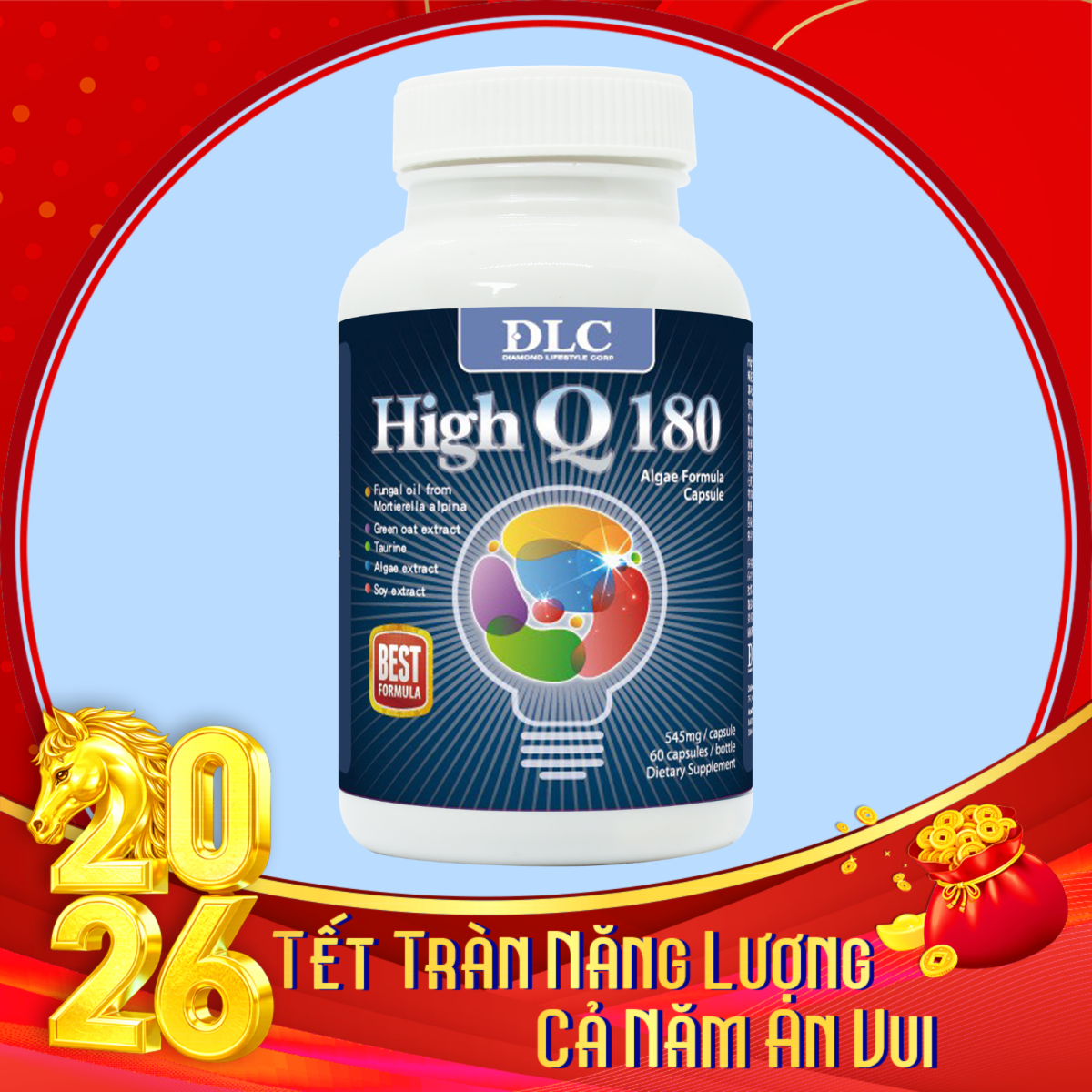 Thực phẩm bảo vệ sức khỏe High Q180 Algae Formula Capsule